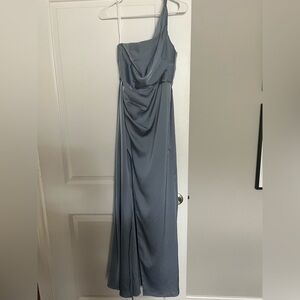 Azazie Bridesmaid Dress Dusty Blue